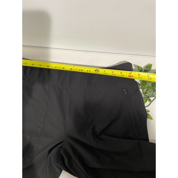 Athleta Black Stretch Cargo Pants Size 14P With Zipper Pockets - Picture 12 of 15